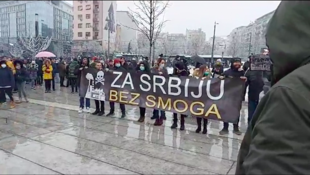 Protest protiv ubistvenog vazduha u Srbiji